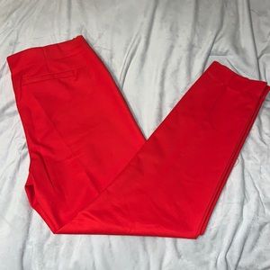 Red dress pants